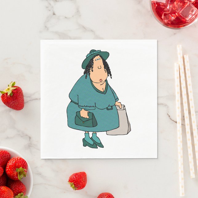 Servilleta De Papel Mujer llevando bolsas (Subido por el creador)