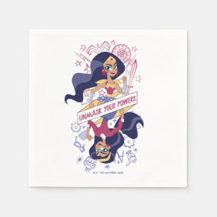 Servilleta De Papel Mujer Maravilla Desenmascara Tus Poderes