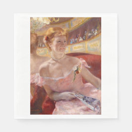 Servilleta De Papel Mujer norteamericana con collar de perla y vestido