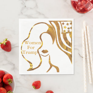SERVILLETA DE PAPEL MUJERES PARA TRUMP
