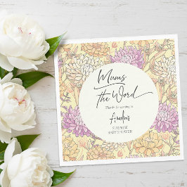 Servilleta De Papel Mums the Word Floral Baby Shower