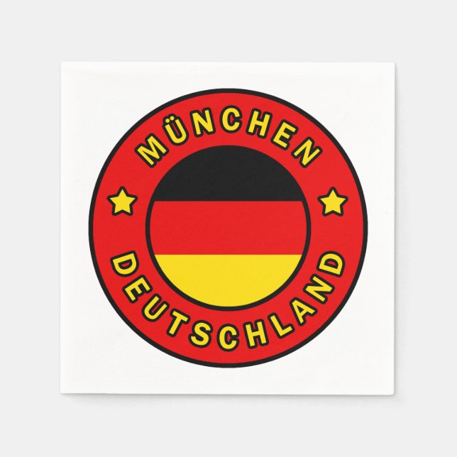 Servilleta De Papel München Deutschland (Anverso)