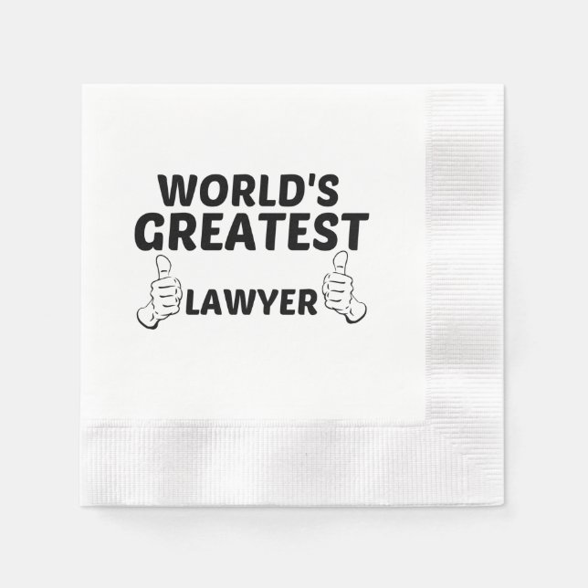 SERVILLETA DE PAPEL MUNDO DE ABOGADOS MÁS GRANDE (Anverso)