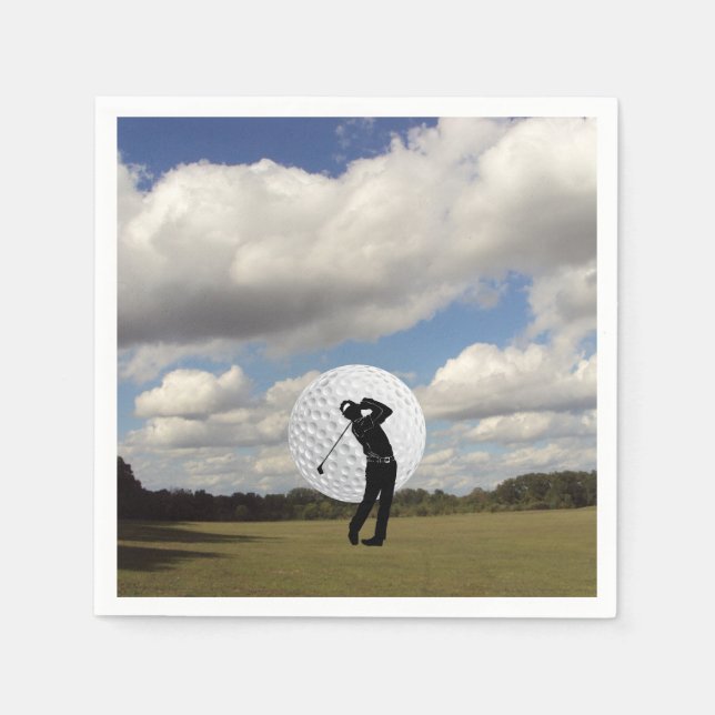 Servilleta De Papel Mundo del golf (Anverso)