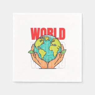 Servilleta De Papel Mundo – Diseño de Globo de Aventura de Viaje