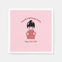 Muñeca Kokeshi - cumpleaños personalizado