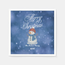 Muñeco de Nieve Caprichoso Feliz Navidad