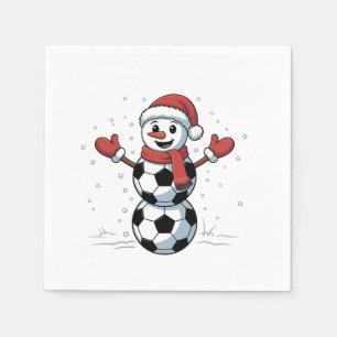 Servilleta De Papel Muñeco de nieve Fútbol Navidad Santa Béisbol Depor