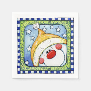 Servilleta De Papel Muñeco de nieve - servilletas de papel