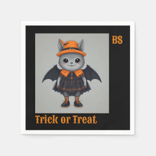 Servilleta De Papel Murciélago de Halloween con disfraz   Festividad