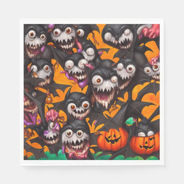 Servilleta De Papel Murciélagos con dientes - Papel (Anverso)