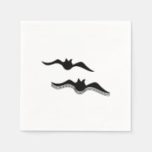 Murciélagos de Halloween, negro