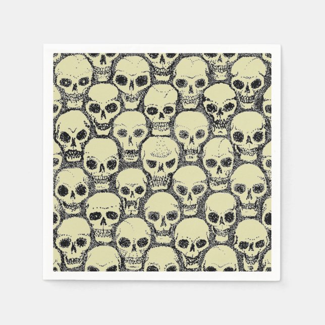 Servilleta De Papel Muro de calaveras (Anverso)