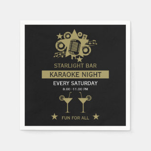 Servilleta De Papel Muro de promoción de karaoke
