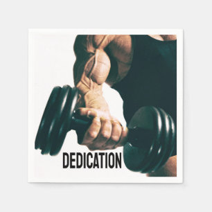 Servilleta De Papel Músculos del entrenamiento motivacional de la dedi