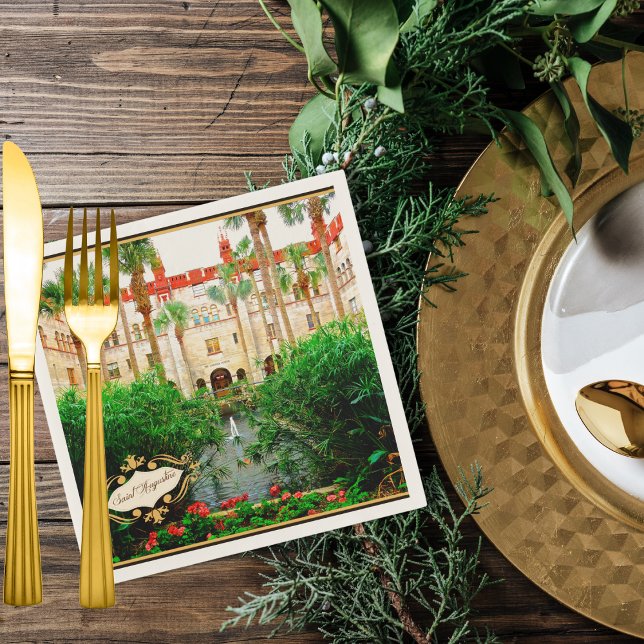 Servilleta De Papel Museo y Jardines de Saint Augustine Florida (Subido por el creador)