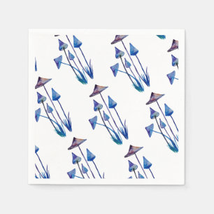 Servilleta De Papel Mushoms Dibujo en color de agua Nápoles