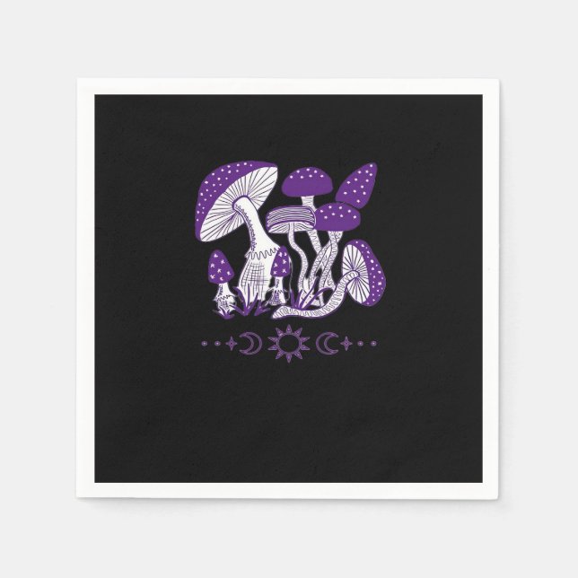 Servilleta De Papel Mushroom Whimsigoth Vibes (Anverso)