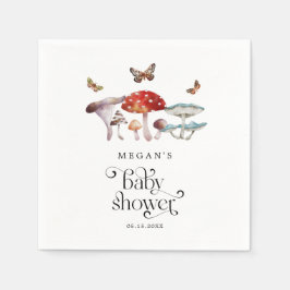 Servilleta De Papel Mushroom Woodland Forest Baby Shower