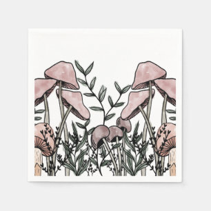 Servilleta De Papel Mushrooms silvestres