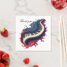 Servilleta De Papel Music in motion, the curved piano. 