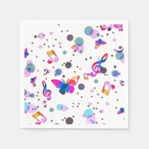 Servilleta De Papel Música Azul Sección de Trompeta