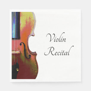 Servilleta De Papel Música clásica de violín musical recital música cl