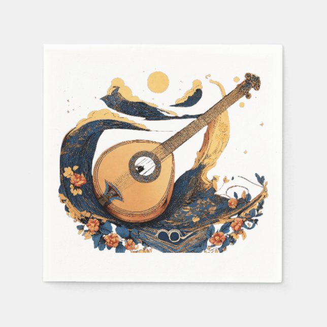 Servilleta De Papel Música cósmica (Anverso)