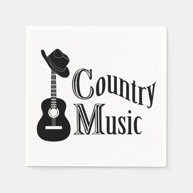 Servilleta De Papel Música country (Anverso)