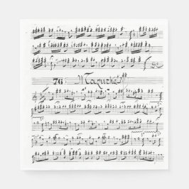 Servilleta De Papel Música de hojas de cosecha