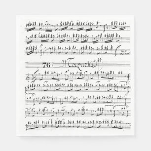 Servilleta De Papel Música de hojas de cosecha