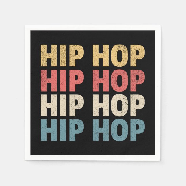 Servilleta De Papel Música Hip Hop (Anverso)