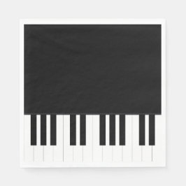 SERVILLETA DE PAPEL MÚSICA PIANO