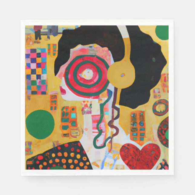 Servilleta De Papel Música pop (Anverso)