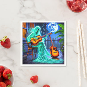 Servilleta De Papel Músico fantasma