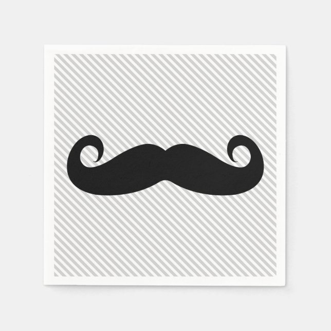 Servilleta De Papel Mustache (Anverso)