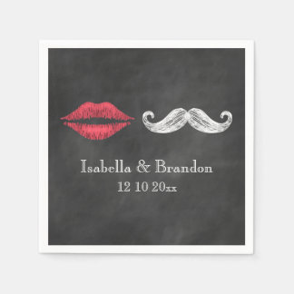 Servilleta De Papel Mustache & Lip Napkin