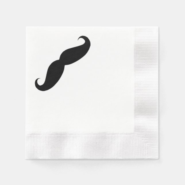 Servilleta De Papel Mustache Napkins (Anverso)