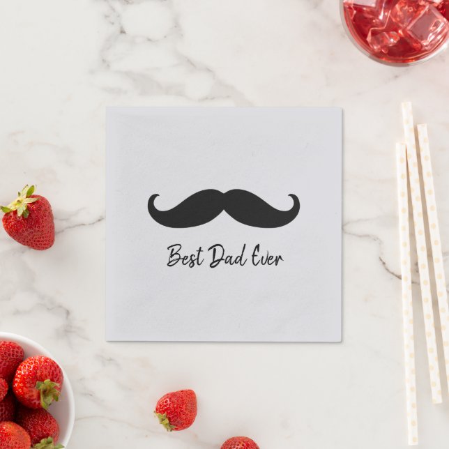 Servilleta De Papel Mustache negro (In situ)