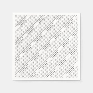Servilleta De Papel Mustache You A Question Mod Stripe