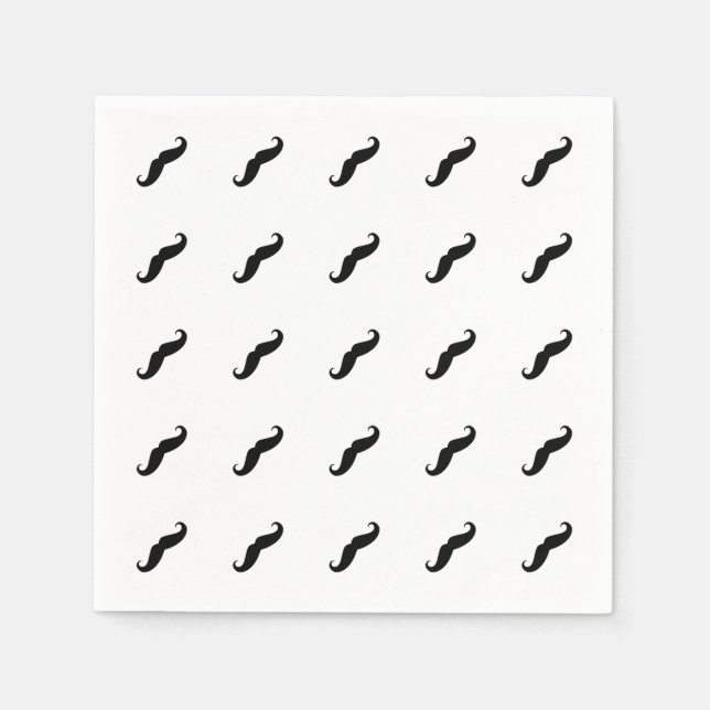 Servilleta De Papel Mustaches (Anverso)