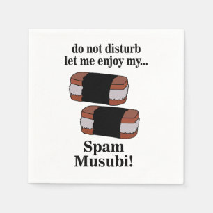 Servilleta De Papel Musubi Déjame Disfrutar Mi Fiesta de Musubi de Spa