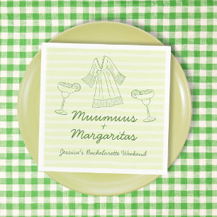 Servilleta De Papel Muumuus y Margaritas Despedida de Soltera a Mano