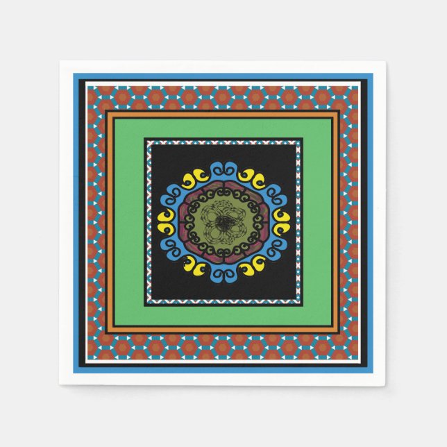 Servilleta De Papel MVB Diseño del Orgullo Mexicano 1 (Anverso)