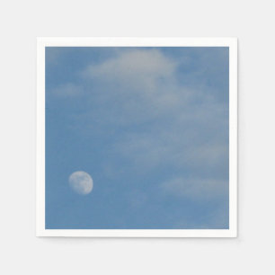 Servilleta De Papel My Daytime Moon - Blancas Napkins de Papel Estánda