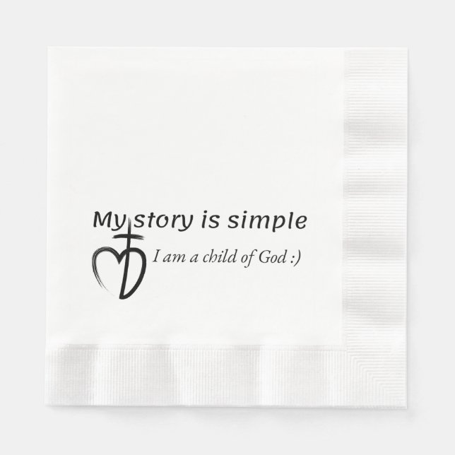 Servilleta De Papel My story is simple (Anverso)