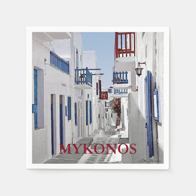 Servilleta De Papel Mykonos (Anverso)
