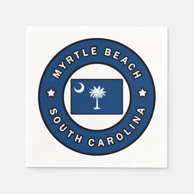 Servilleta De Papel Myrtle Beach South Carolina (Anverso)