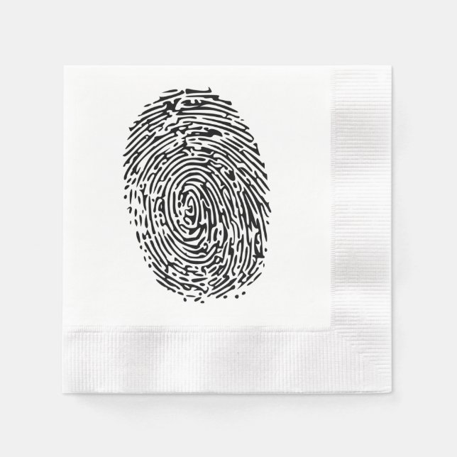 Servilleta De Papel Mystery Black Fingprint (Anverso)