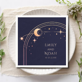 Servilleta De Papel Mystical Rainbow Sun Moon Astronomy Space